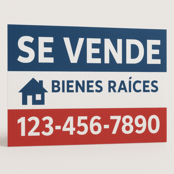 Carteles de PVC Corrugado 100x70 cm