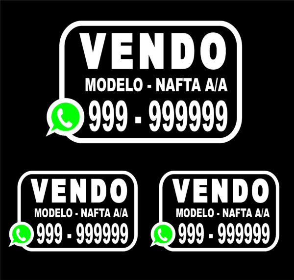 Calcos Vendo para Vehículos